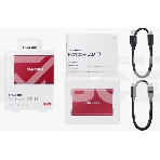 Твердотельный накопитель Samsung SSD 2TB T7, USB Type-C, R/W 1000/1050MB/s, красный, фото16
