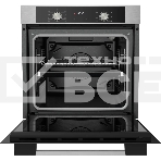 Встраиваемый духовой шкаф Kuppersberg HO 608 BX, электрический, High-Tech, 60 см, объем 80 л, 8 режимов, поворотное управление, макс. Температура 300 градусов, дисплей, таймер, цвет нержавеющая сталь/черный, фото5