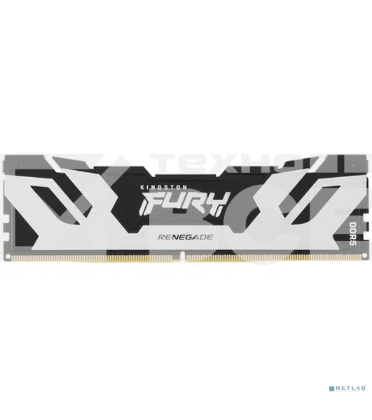 Оперативная память Kingston Fury Renegade, DDR5, 16GB (1x16GB), 8000MHz, CL38, DIMM, с радиаторами, серебристый/черный