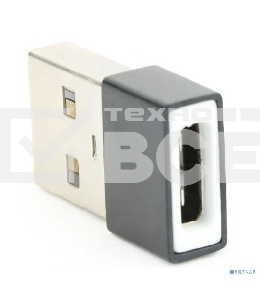 Переходник Cablexpert USB-A(M)/Type-C(F), 2.0, пакет (A-USB2-AMCF-02)