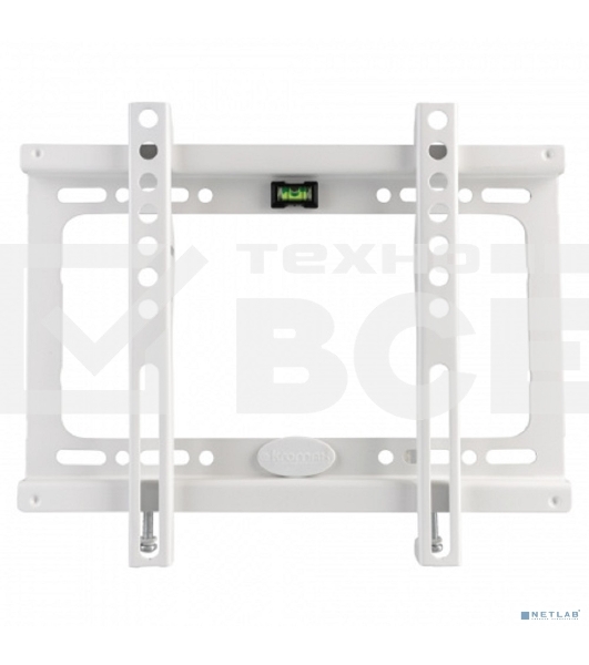 Кронштейн Kromax IDEAL-5 White, 15'-47', max 40 кг, настенный, VESA 200x200 мм, тонкий профиль