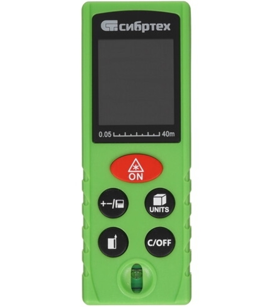 Лазерный дальномер Сибртех PM-40, 40 м, с пузырьковым уровнем