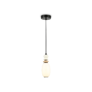 Светильник Ambrella light LH53141 BK/WH черный/белый 6W 3000K D120*1520
