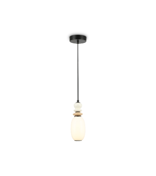 Светильник Ambrella light LH53141 BK/WH черный/белый 6W 3000K D120*1520
