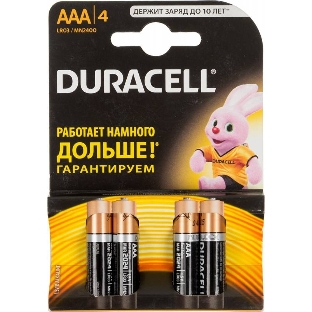 Батарейка DURACELL LR03-4BL BASIC (4 шт. в уп-ке)
