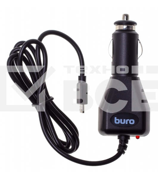 Автомобильное зарядное устройство Buro XCJ-048-EM-2A 2A универсальное кабель microUSB черный