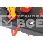 Набор отверток GROSS 12950 диэлектрических до 1000в тестер crmo двухкомпонентные рукоятки (8шт.), фото4