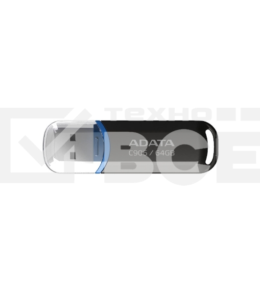 Флеш диск ADATA 64GB Classic C906, USB 2.0, Черный