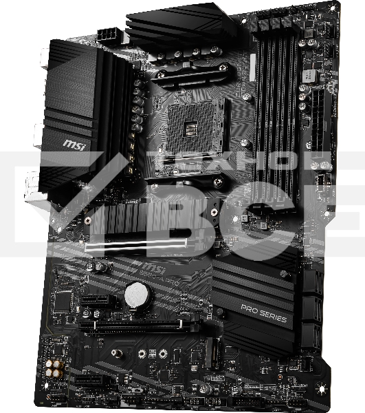 Материнская плата MSI B550-A PRO, AM4, AMD B550, 4xDDR4, 6xSATA, 2xM.2, 1xPCI-E 4.0 x16, 1xPCI-E 3.0 x16, 2xPCI-E x1, 1xHDMI, 1xDP, 1x 1Gb LAN, 4xUSB-A 2.0, 2xUSB-A 3.2 Gen 1, 1xUSB-A 3.2 Gen 2, 1xUSB-C 3.2 Gen 2, 6x3.5 мм, 7.1, ATX