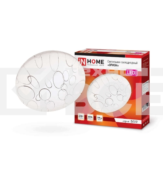 Светильник светодиодный DECO ОРИОН 24Вт 230В 6500К 1560лм 300мм IN HOME 4690612025155