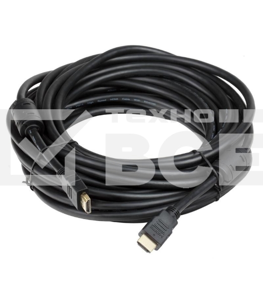 Кабель HDMI-HDMI ver1.4 19M/19M 10м, позолоченные контакты Ферритовые кольца. 