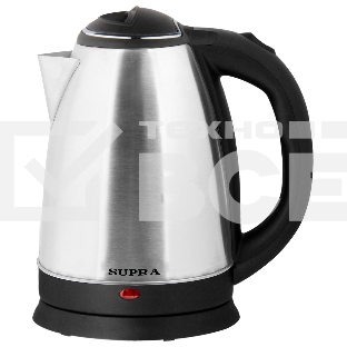 Чайник электрический SUPRA KES-1596 1.5л. 1500Вт нержавеющая сталь/черный (корпус: металл/пластик)