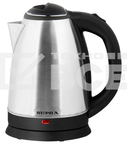Чайник электрический SUPRA KES-1596 1.5л. 1500Вт нержавеющая сталь/черный (корпус: металл/пластик)