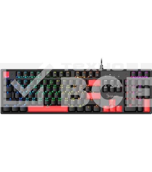 Клавиатура A4Tech Bloody S510R механическая черный USB for gamer LED