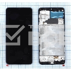 Дисплей для Samsung Galaxy M32 SM-M325F в сборе с тачскрином и рамкой (OLED) черный, фото 1
