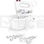 Миксер ручной Bosch MFQ2600W 375Вт, белый, фото7