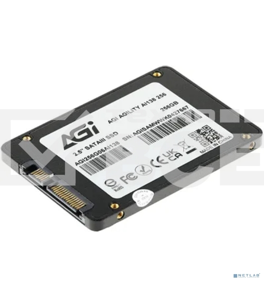 Накопитель SSD AGI AI138, 256Gb, SATA III, 2.5