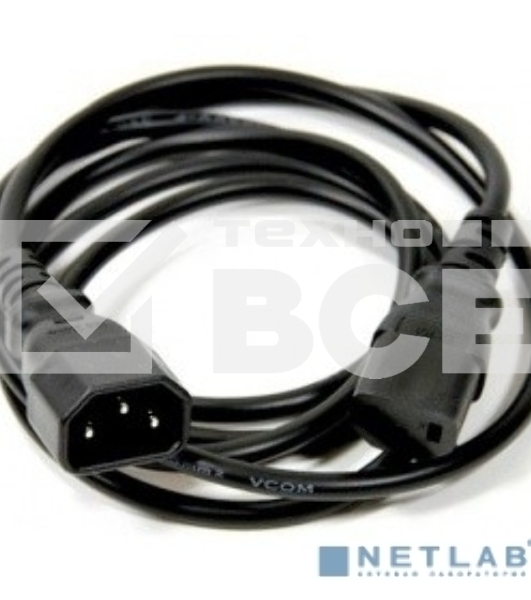 Кабель монитор - компьютер 220V (UPS -> устройство) VCOM 3G*0.5mm (CE001-CU)1.8м
