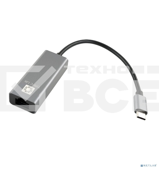 Кабель-адаптер 5bites UA2C-45-16BK USB3.1/RJ45 100MB/AL/GREY