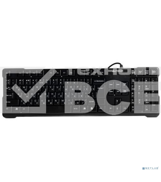 Клавиатура A4Tech KR-750 черный USB