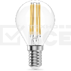 Лампа филам. Gauss Filament 12Вт цок.:E14 шар св.свеч.бел.нейт. (упак.:10шт) (52122), фото6