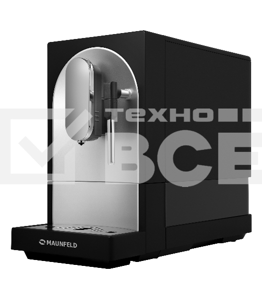 Кофемашина автоматическая Maunfeld MF-A7021BK черный, исп. кофе -  зерновой, 1,1 л, 1470 Вт, 19 бар