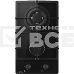 Варочная поверхность MONSHER MGG 33 NoirR, газ, High-Tech, 30 см, автоматический электроподжиг, газ-контроль, форсунки под сжиженый газ, SABAF конфорки, чугунные решетки, цвет черный, фото2