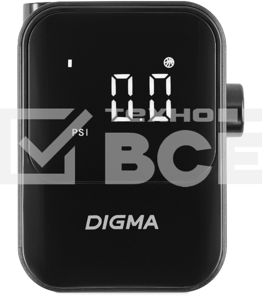 Автомобильный компрессор Digma QBK-120B черный, шланг 0.2м
