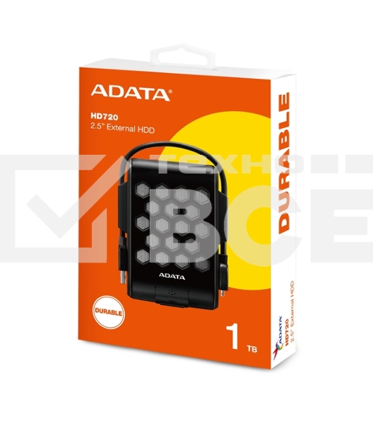 Внешний HDD ADATA USB 3.0 1Tb AHD720-1TU31-CBK HD720 DashDrive Durable (5400rpm) 2.5