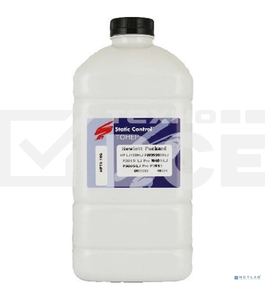 Тонер Static Control для HP LJ PM401/P2055/P3005/P3015, Bk, 1 кг, флакон