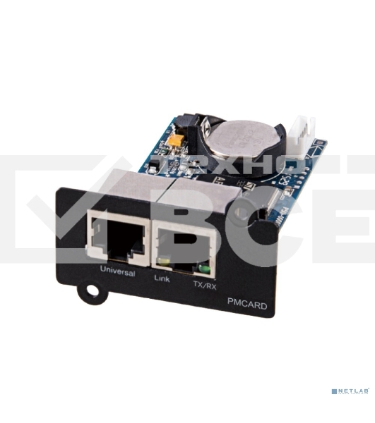 SNMP карта CBR PMC-01R для удаленного управления по сети Ethernet c Русским интерфейсом, 2xRJ45, PowerMaster