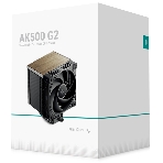 Кулер для процессора DEEPCOOL AK500 G2 LGA1851/1700/1200/115X/AM5/AM4 (9шт/кор, TDP 240W, PWM, Fan 120мм, 5 тепл. трубок, Copper Base, Wood-grain top cover, черный) RET (R-AK500G2-BKNNMN-GJD), фото10