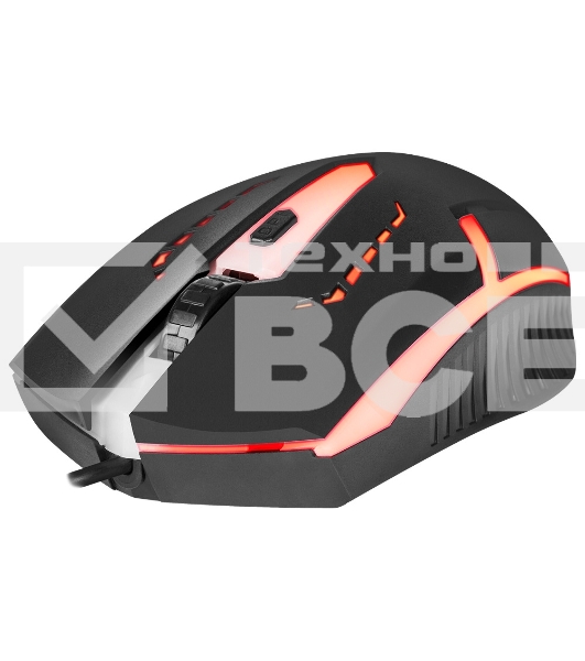 Мышь проводная Defender Hit MB-601 черный, 1200 dpi, USB, кнопки - 4