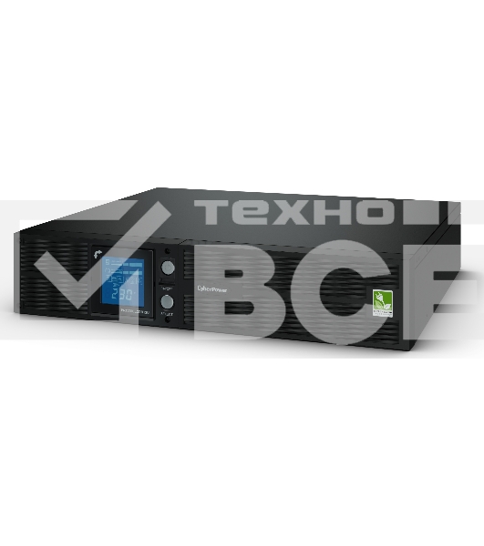 Источник бесперебойного питания CyberPower PR1500ELCDRT2U 1500VA/1350W USB/RJ11/45 (8 IEC)