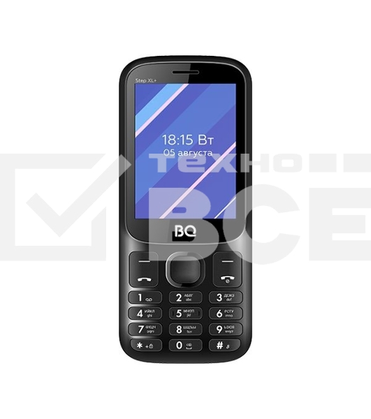 Мобильный телефон BQ 2820 Step XL+ черный/синий