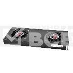 Модуль вентиляторный ЦМО, 2 вентилятора, колодка, чёрный R-FAN-2J-9005, фото 1