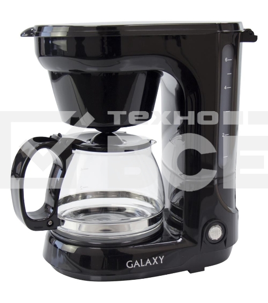 Кофеварка капельная Galaxy Line GL 0701 черный, исп. кофе - молотый, 0,75 л , 700 Вт.