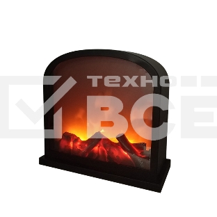 Светодиодный камин Neon-night 'Шале' с эффектом живого огня 30х13х28 см, батарейки 3хС (не в комплекте) или от USB (в комплекте)