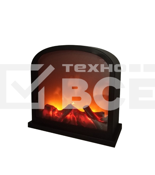 Светодиодный камин Neon-night 'Шале' с эффектом живого огня 30х13х28 см, батарейки 3хС (не в комплекте) или от USB (в комплекте)