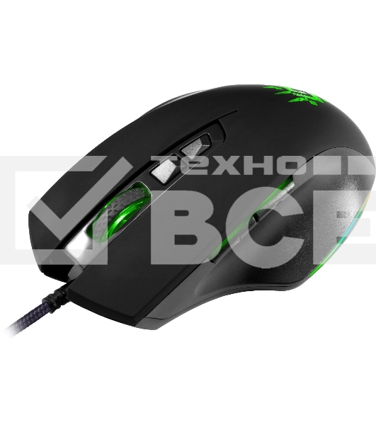 Мышь проводная Defender Wolverine GM-700L черный, 12800 dpi, USB, кнопки - 7