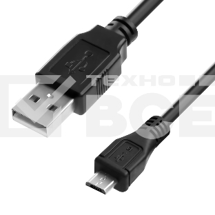 Кабель1.0m USB 2.0, AM/microB 5pin, черный Кабель1.0m USB 2.0, AM/microB 5pin, черный