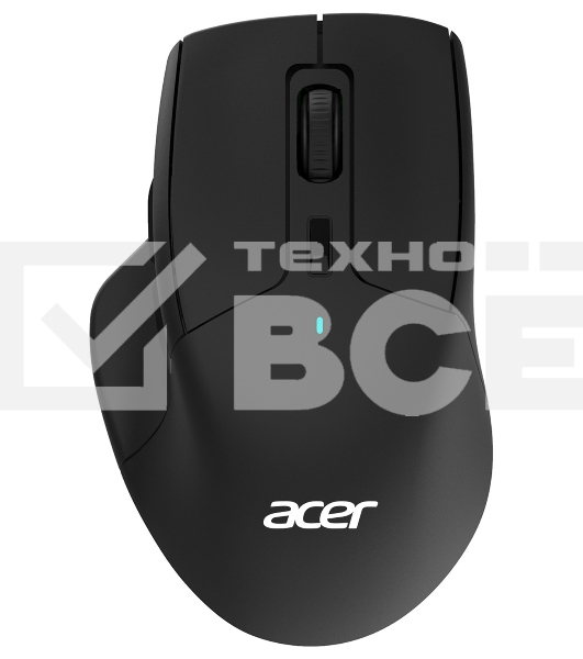 Мышь беспроводная Acer OMR150 черный, 1600 dpi, радиоканал, USB, кнопки - 6