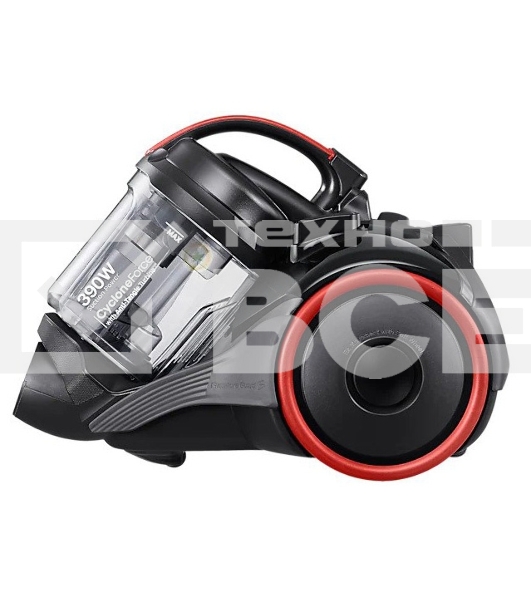 Пылесос Samsung VC15K4116VR/EV красный/черный, 390/1500 Вт, уборка сухая, пылесборник контейнер 1.3 л