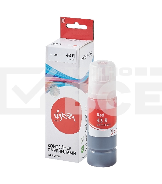 Чернила Sakura 4716C001 для Canon, красный, 3800 к., 60 мл.