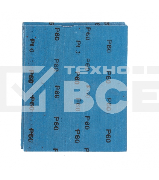 Шлифлист Matrix на тканевой основе, P 60, 230 х 280 мм, 10 шт., водостойкий