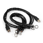 Комплект Источник бесперебойного питания EX295990RUS + батарея 80Aч EX285654RUS 4шт (инвертор, синус, для котла) ExeGate SineTower SZ-3000.LCD.AVR.3SH.1C13.RJ.USB <3000VA/2400W, чистый синусоида, LCD дисплей, AVR, 3*Schuko+1*C13, RJ45/11, USB, линейно-интерактивный, Black> + батарея ExeGate HRL 12-80 (12В, 80Ач) 4шт, фото3