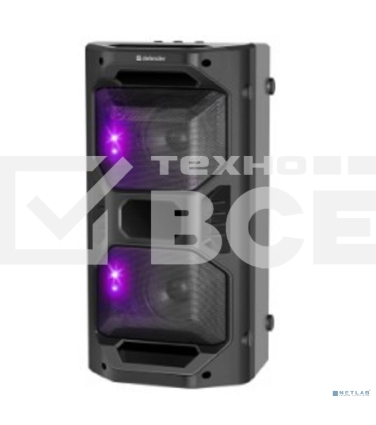 Портативная акустика Defender Rage 50 Вт Light/BT/FM/USB/LED/TWS черный