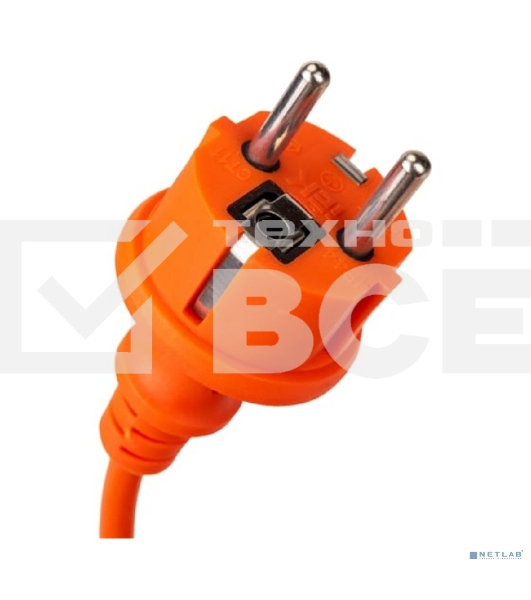 Удлинитель-шнур 1х10м вилка+розетка 2Р+РЕ IP44 УШ-01РВ 3х1 оранж. IEK WUP10-10-K09-44