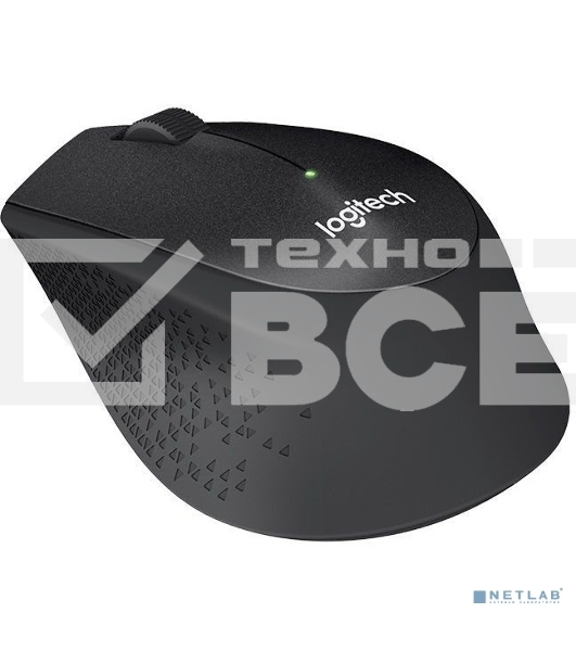 Мышь беспроводная Logitech M330 SILENT PLUS черный, 1000 dpi, радиоканал, USB, кнопки - 3