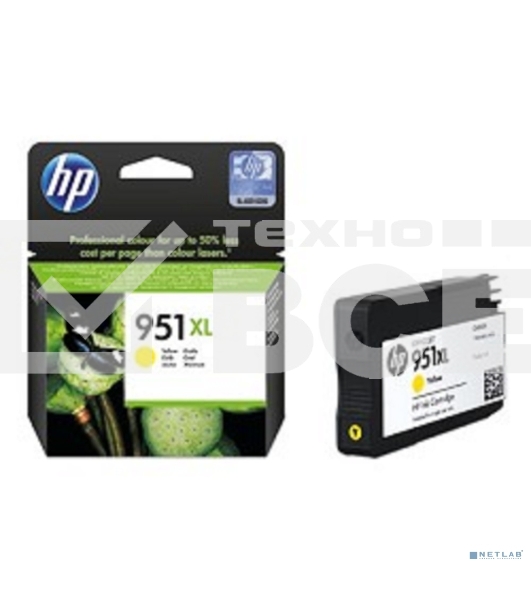 Картридж струйный HP 951XL CN048AE желтый для HP OJ Pro 8100/8600 (1500стр.)